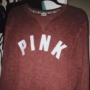 PINK! VS Maroon Crewneck